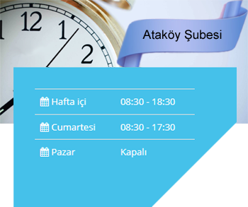 Ataköy Şubesi Çalışma Saatleri