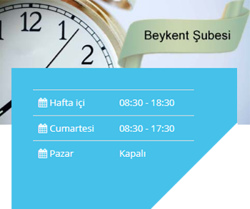 Beykent Şubesi Çalışma Saatleri
