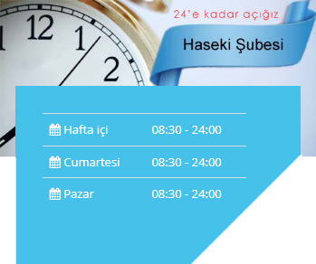 Çapa Şubesi Çalışma Saatleri